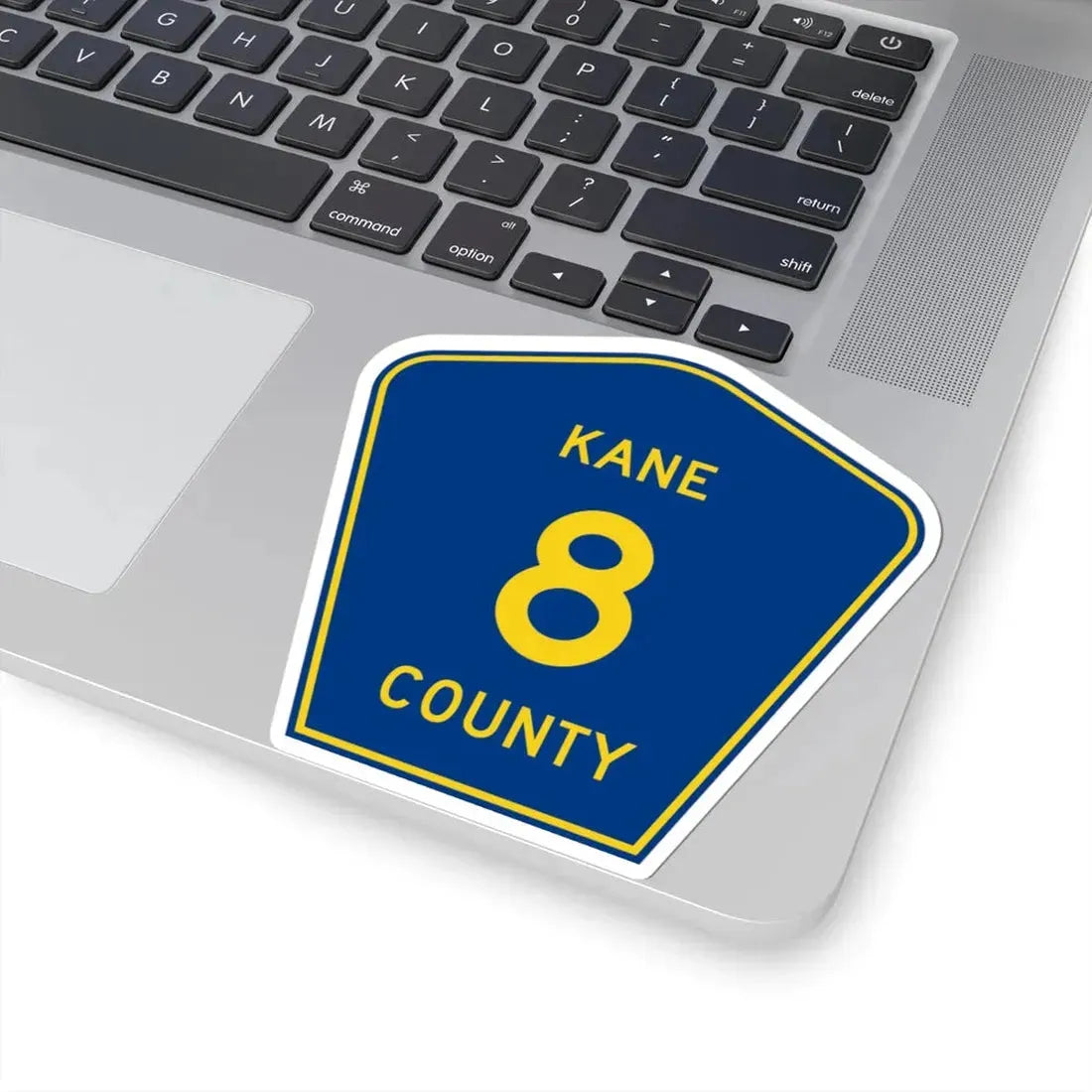 Kane County 8 (Illinois) (Road Sign) STICKER Vinyl Kiss-Cut Decal - The Sticker Space