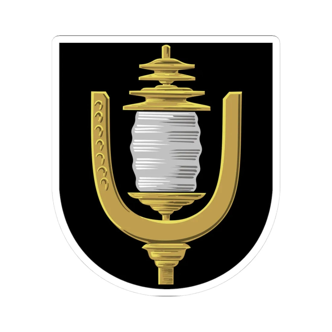 Kangasniemi.vaakuna (Finland) (Coat of Arms) STICKER Vinyl Kiss-Cut Decal 3 Inch White - The Sticker Space