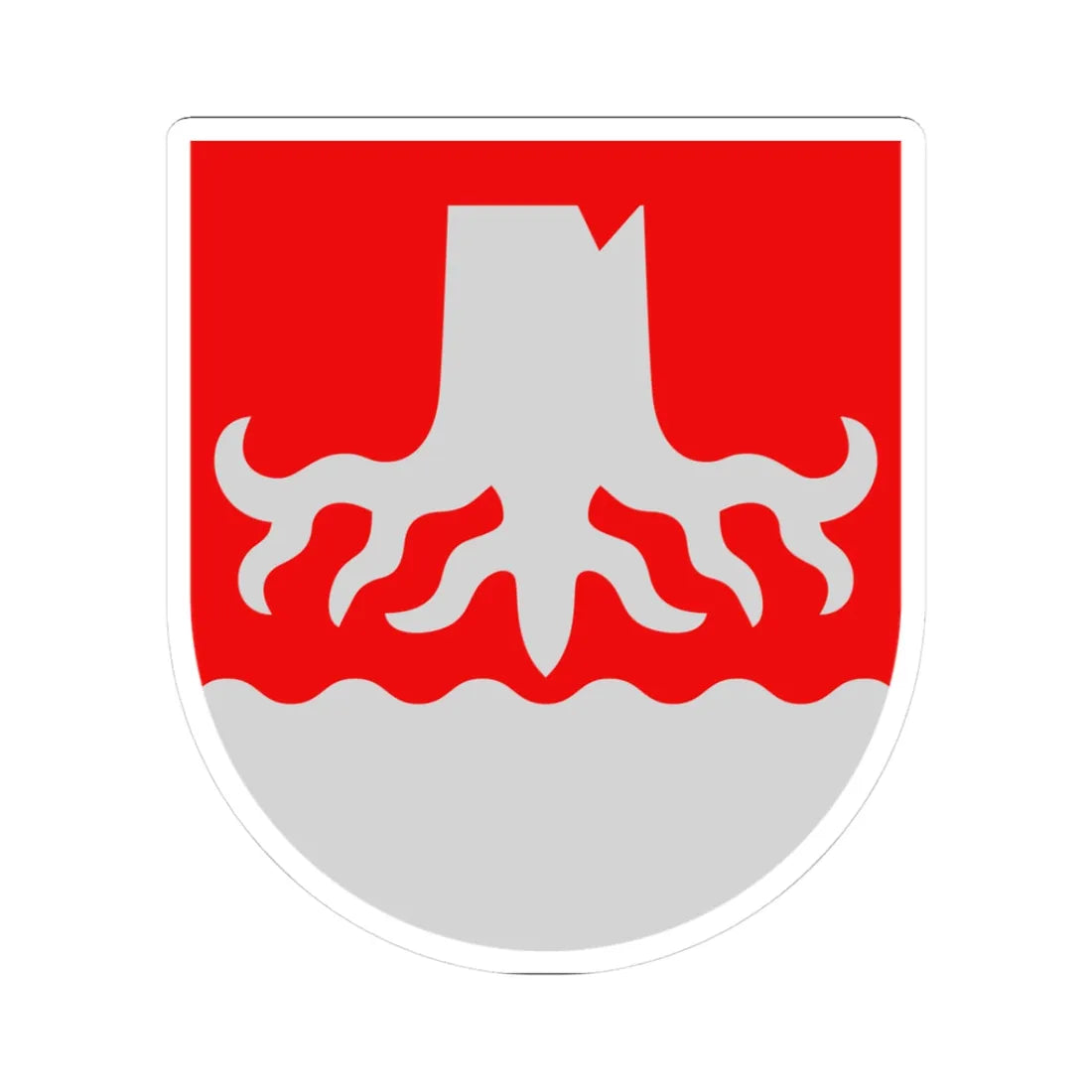 Kannonkoski.vaakuna (Finland) (Coat of Arms) STICKER Vinyl Kiss-Cut Decal 3 Inch White - The Sticker Space