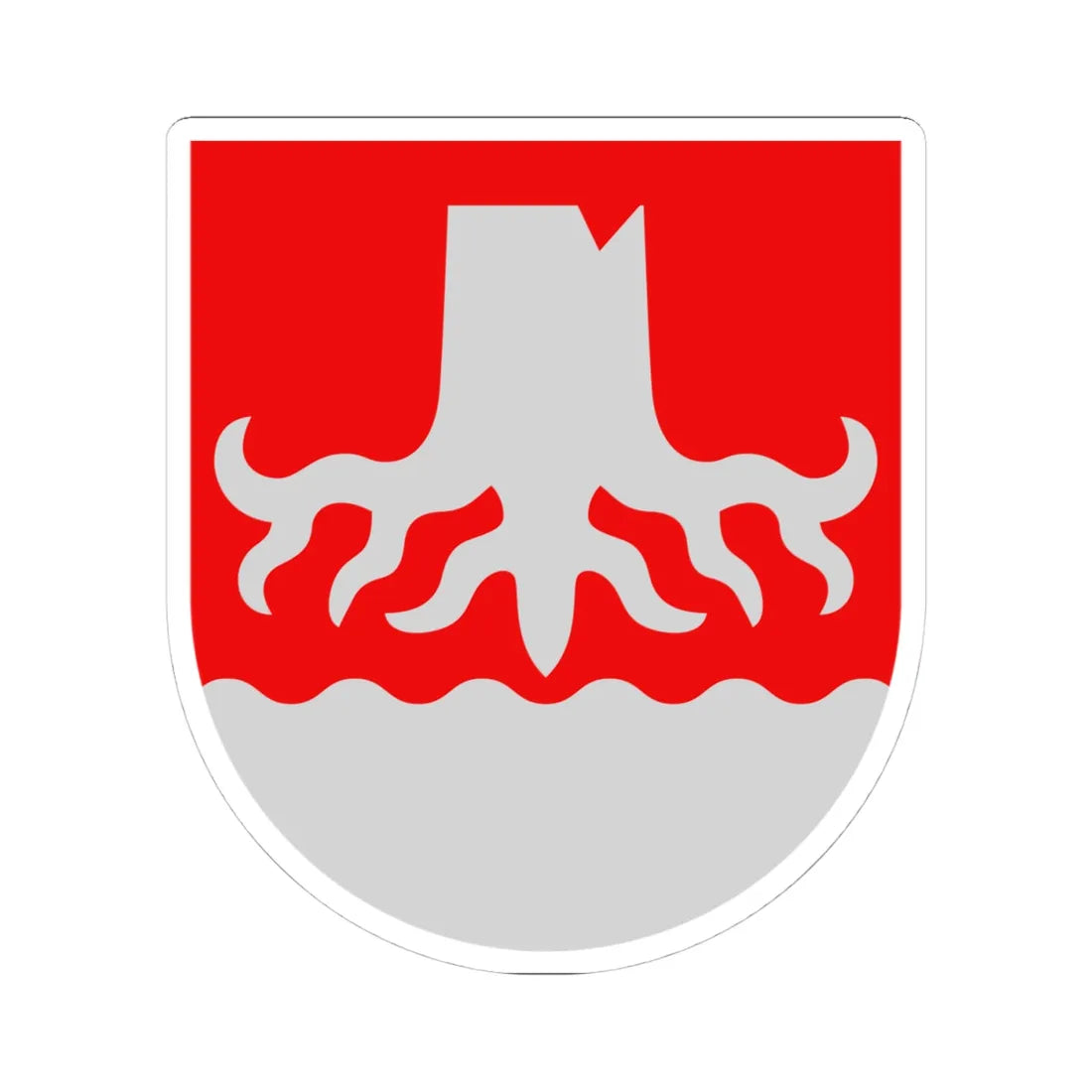 Kannonkoski.vaakuna (Finland) (Coat of Arms) STICKER Vinyl Kiss-Cut Decal 4 Inch White - The Sticker Space