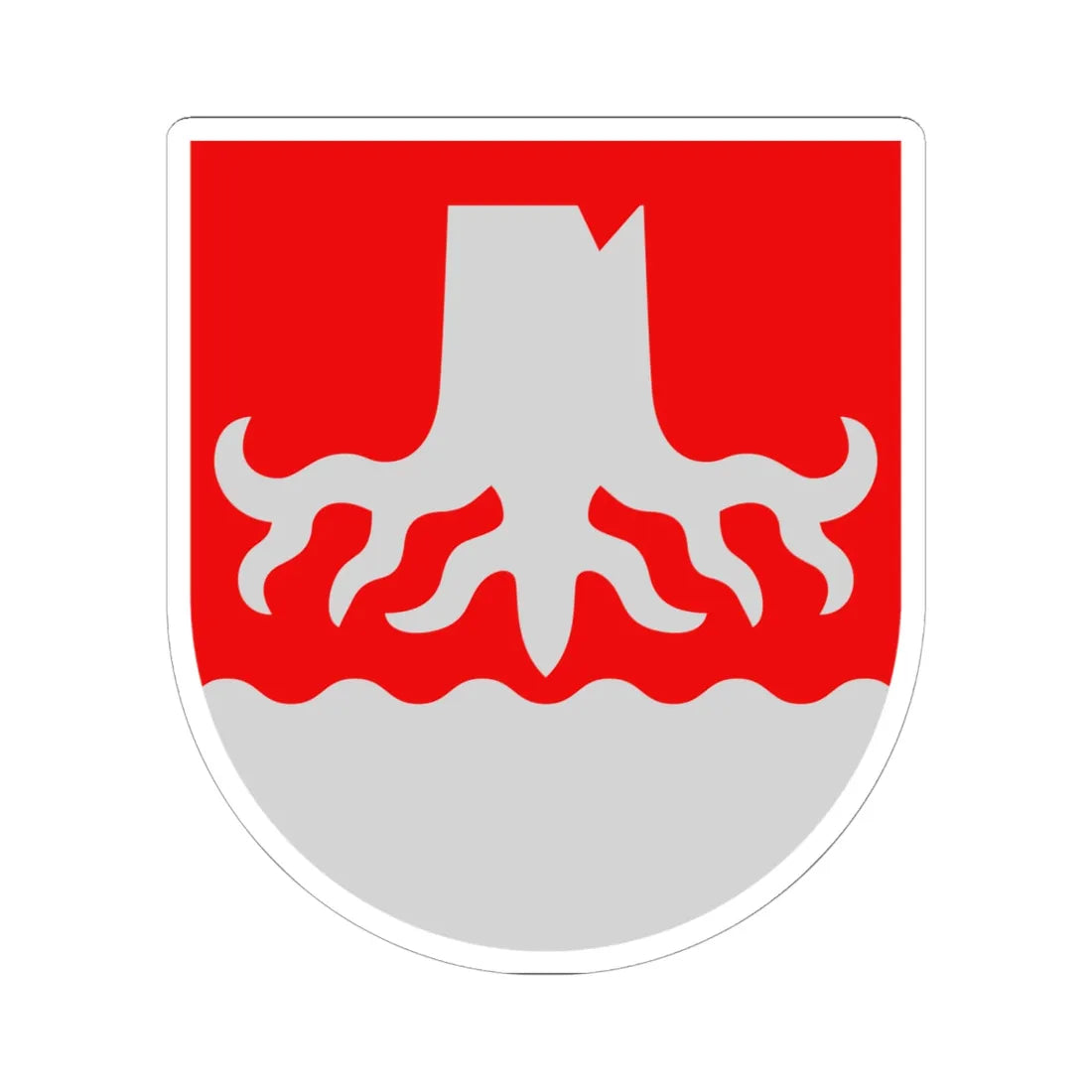 Kannonkoski.vaakuna (Finland) (Coat of Arms) STICKER Vinyl Kiss-Cut Decal 6 Inch White - The Sticker Space