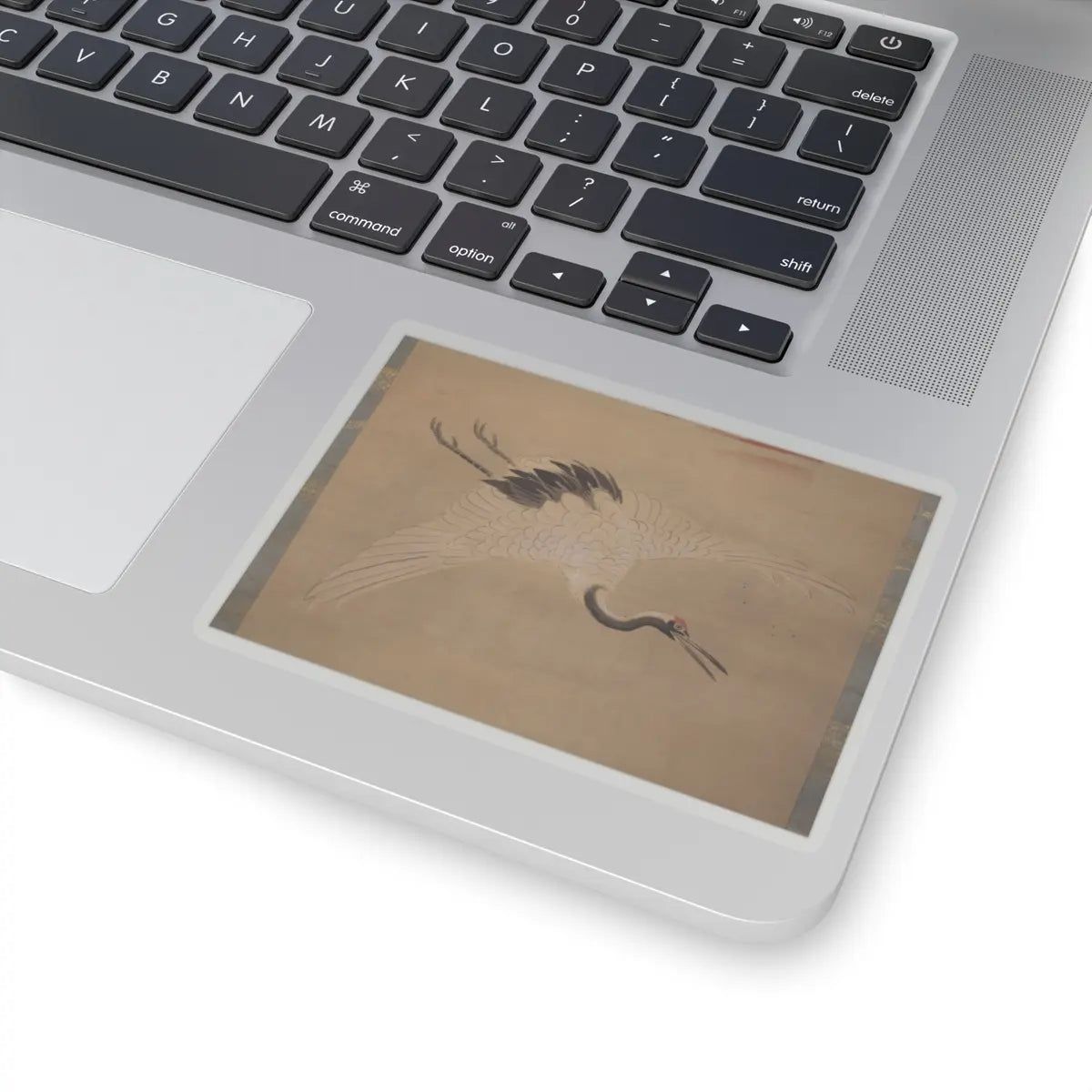 Kano Chikanobu - Crane, Tortoise, Pine, and Bamboo under a Rising Sun - 17th–18th century v16 - STICKER Vinyl Kiss-Cut Decal