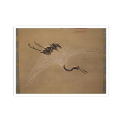 Kano Chikanobu - Crane, Tortoise, Pine, and Bamboo under a Rising Sun - 17th–18th century v16 - STICKER Vinyl Kiss-Cut Decal