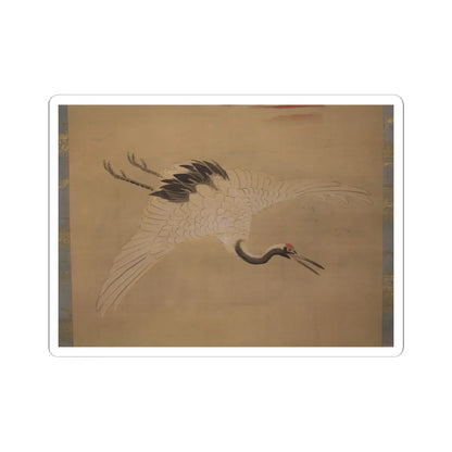 Kano Chikanobu - Crane, Tortoise, Pine, and Bamboo under a Rising Sun - 17th–18th century v16 - STICKER Vinyl Kiss-Cut Decal