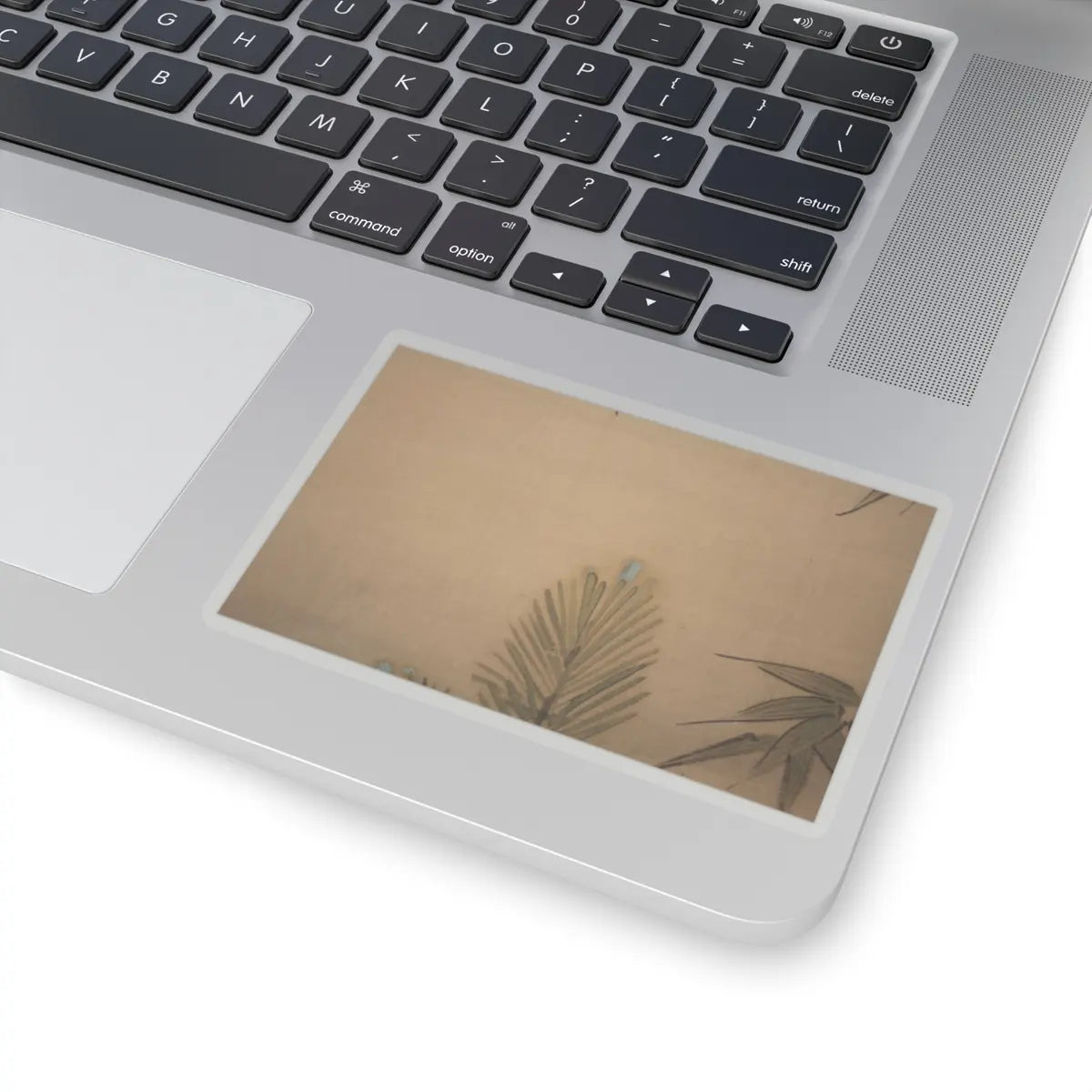 Kano Chikanobu - Crane, Tortoise, Pine, and Bamboo under a Rising Sun - 17th–18th century v7 - STICKER Vinyl Kiss-Cut Decal