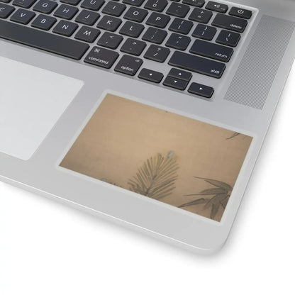 Kano Chikanobu - Crane, Tortoise, Pine, and Bamboo under a Rising Sun - 17th–18th century v7 - STICKER Vinyl Kiss-Cut Decal