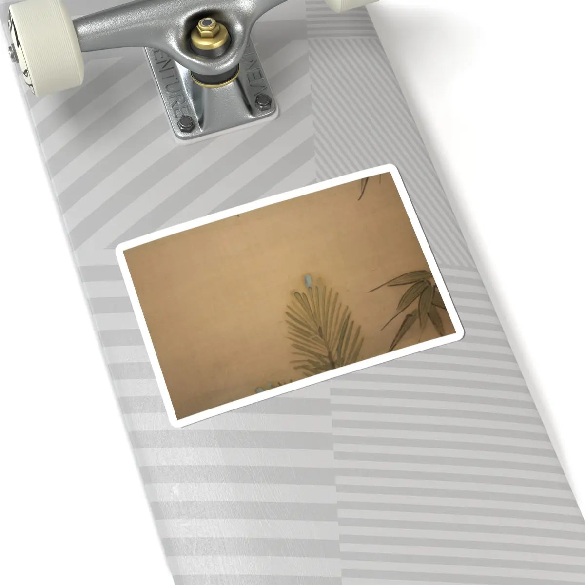 Kano Chikanobu - Crane, Tortoise, Pine, and Bamboo under a Rising Sun - 17th–18th century v7 - STICKER Vinyl Kiss-Cut Decal