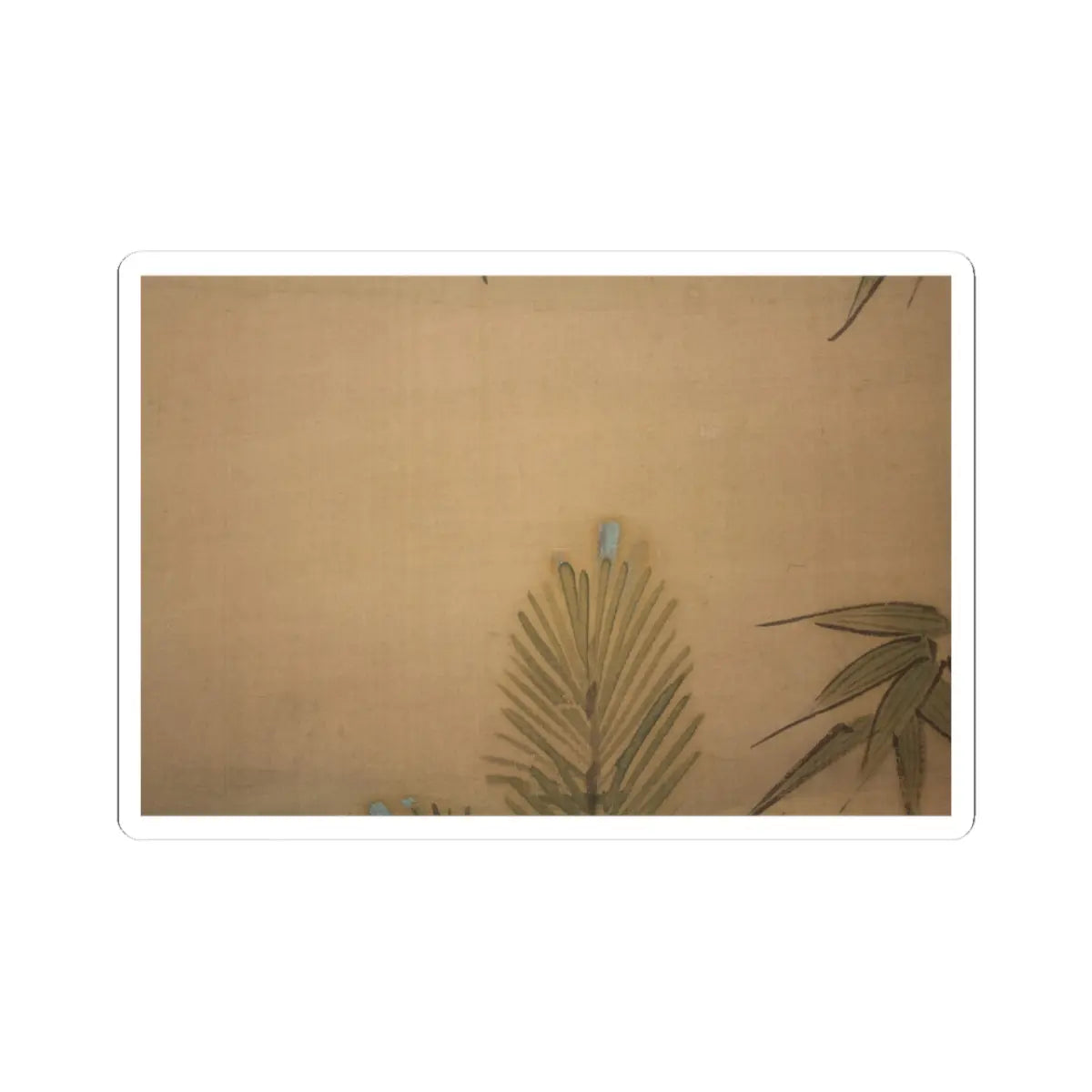 Kano Chikanobu - Crane, Tortoise, Pine, and Bamboo under a Rising Sun - 17th–18th century v7 - STICKER Vinyl Kiss-Cut Decal