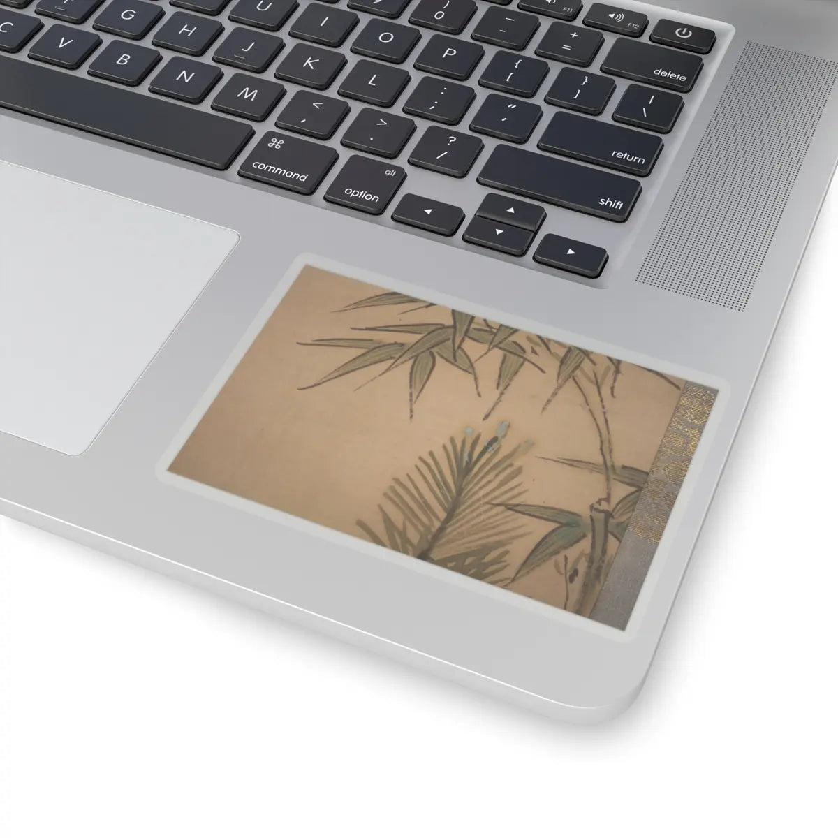 Kano Chikanobu - Crane, Tortoise, Pine, and Bamboo under a Rising Sun - 17th–18th century v8 - STICKER Vinyl Kiss-Cut Decal