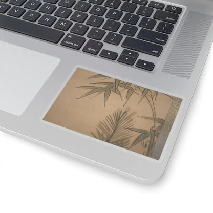 Kano Chikanobu - Crane, Tortoise, Pine, and Bamboo under a Rising Sun - 17th–18th century v8 - STICKER Vinyl Kiss-Cut Decal