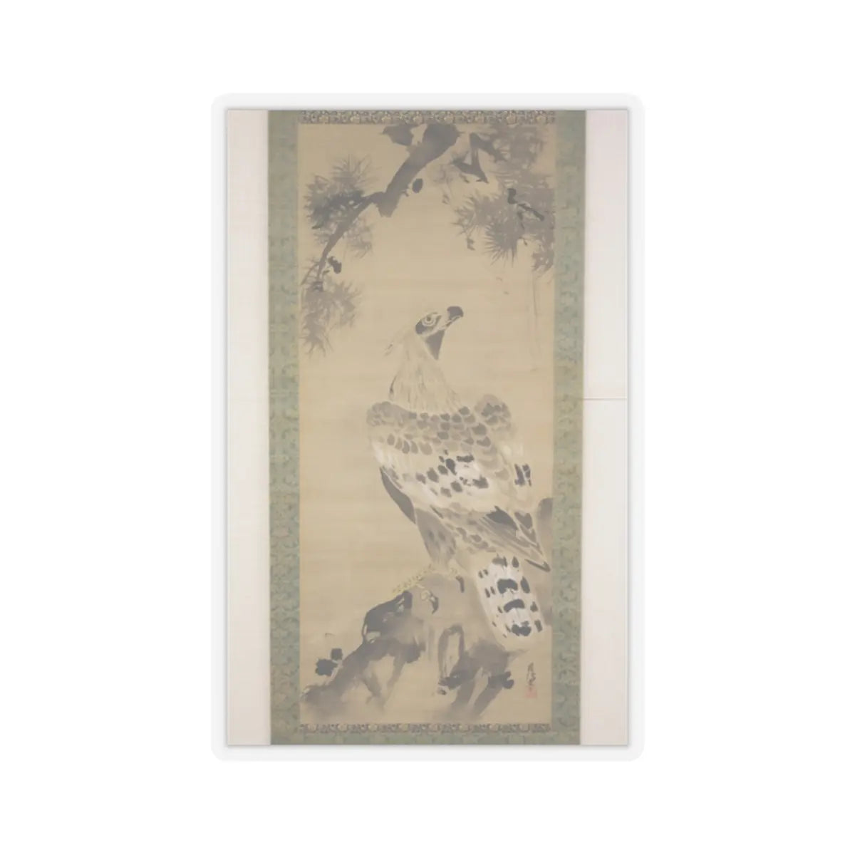 Kano Chikanobu - Eagle - 17th–18th century v2 - STICKER Vinyl Kiss-Cut Decal
