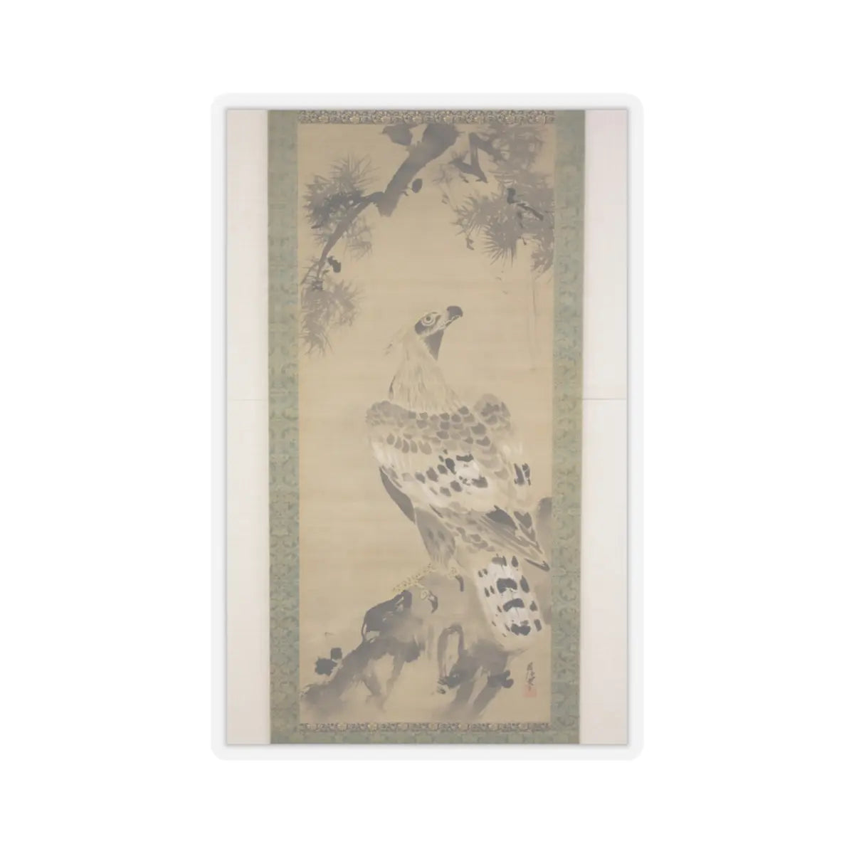 Kano Chikanobu - Eagle - 17th–18th century v2 - STICKER Vinyl Kiss-Cut Decal