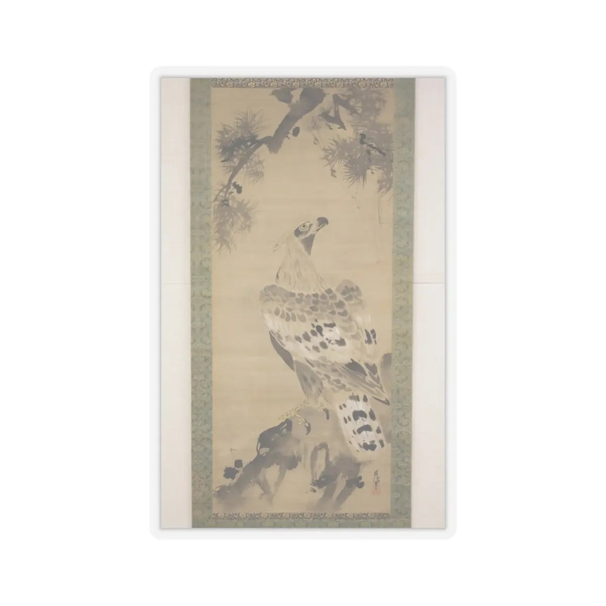 Kano Chikanobu - Eagle - 17th–18th century v2 - STICKER Vinyl Kiss-Cut Decal