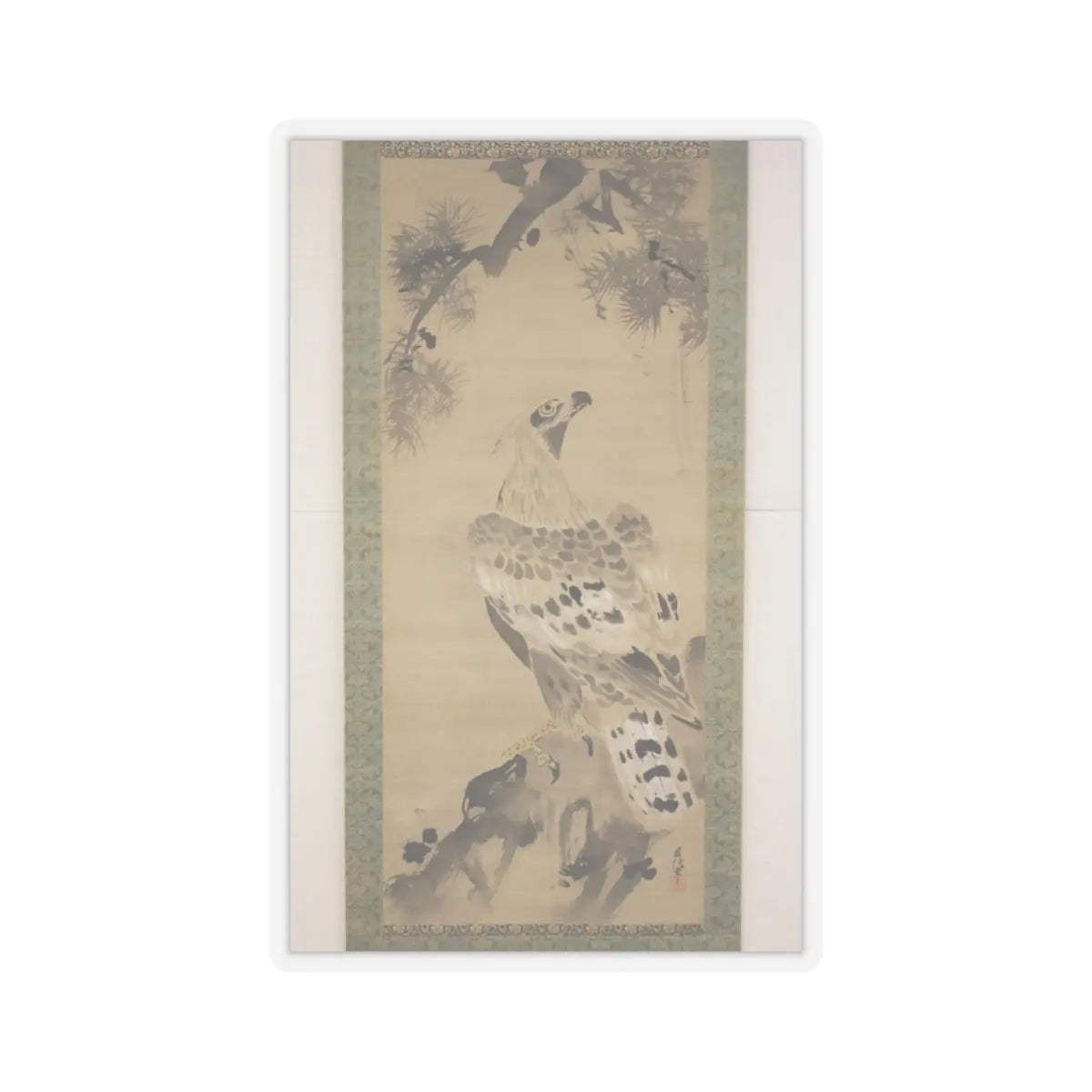 Kano Chikanobu - Eagle - 17th–18th century v2 - STICKER Vinyl Kiss-Cut Decal