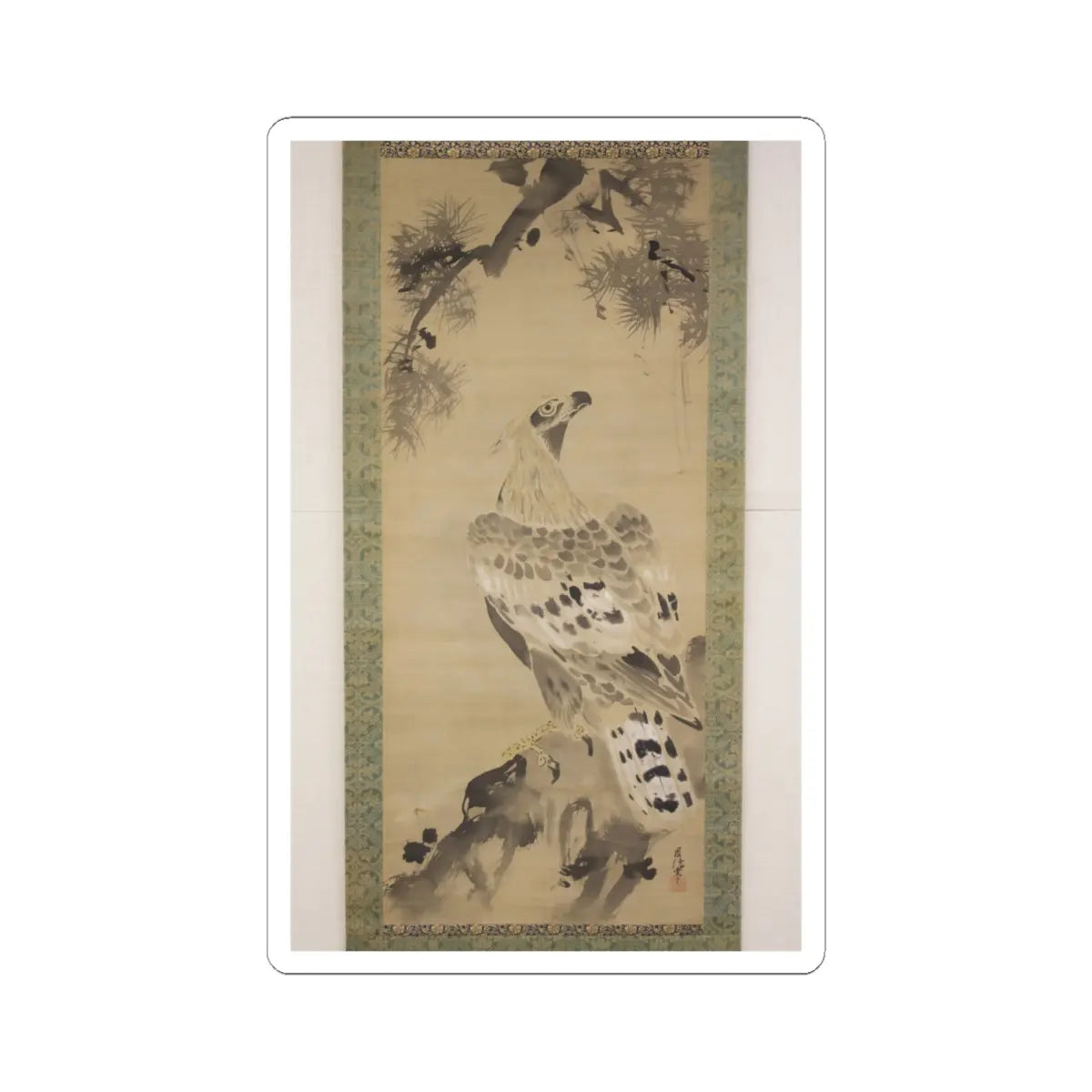 Kano Chikanobu - Eagle - 17th–18th century v2 - STICKER Vinyl Kiss-Cut Decal