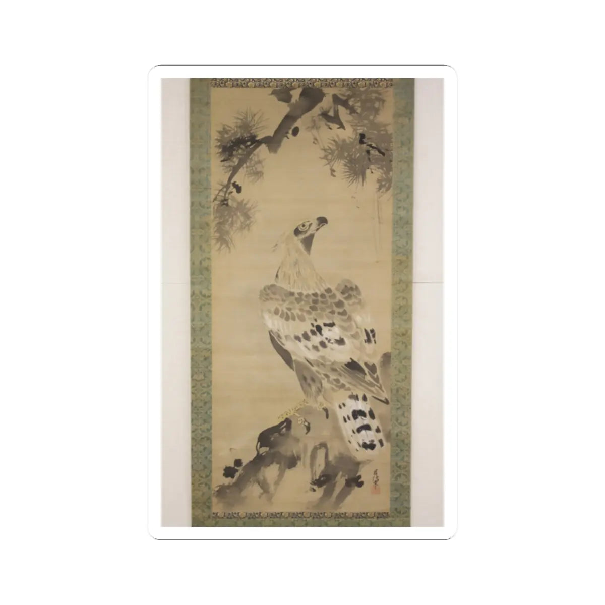Kano Chikanobu - Eagle - 17th–18th century v2 - STICKER Vinyl Kiss-Cut Decal