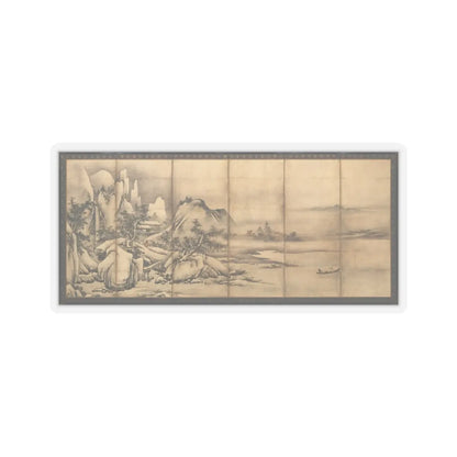 Kano Chōkichi - Landscape of the Four Seasons - 16th century v2 - STICKER Vinyl Kiss-Cut Decal