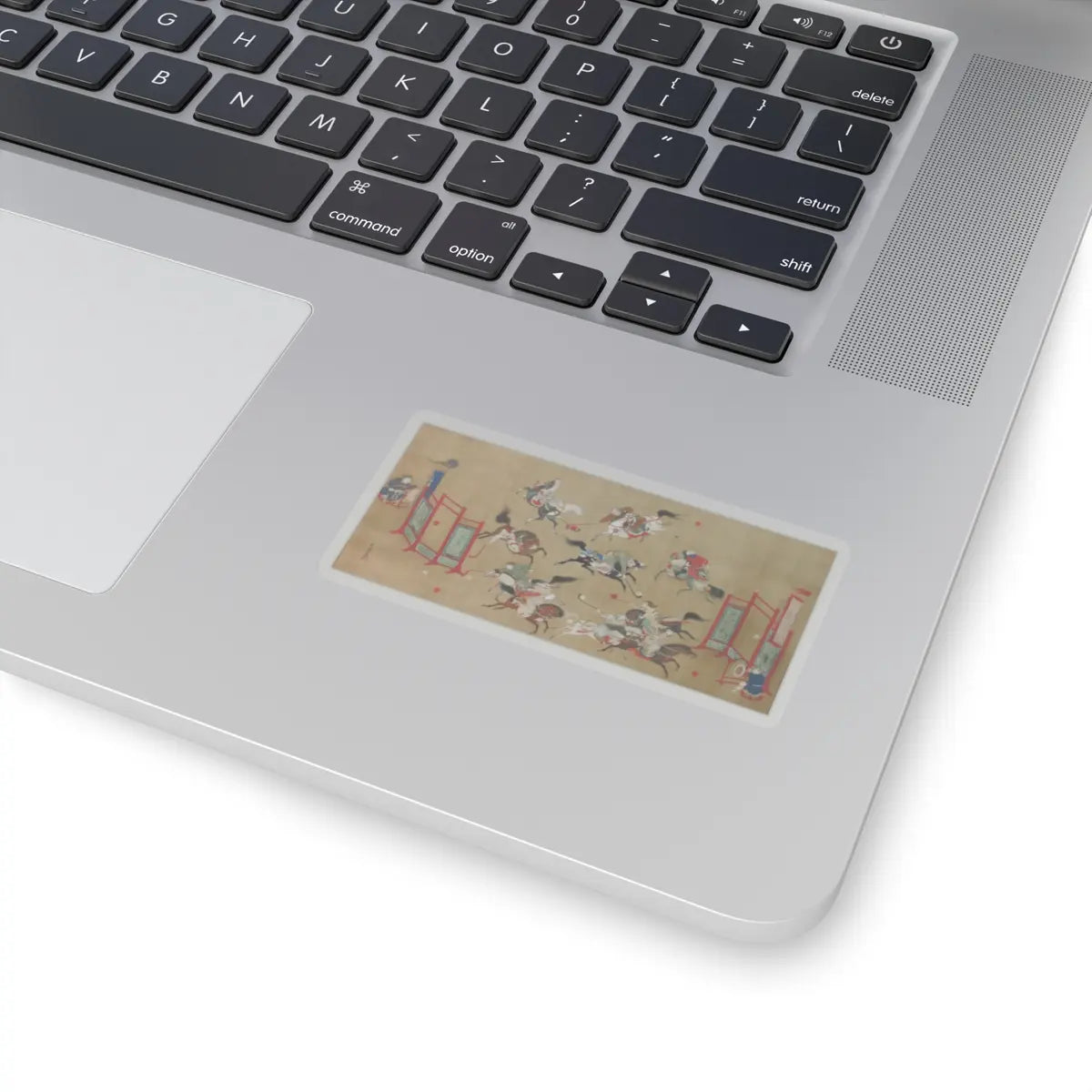 Kano Eisen'in Furunobu 狩野永川院古 - Tartars Playing Polo - early 18th century v1 - STICKER Vinyl Kiss-Cut Decal