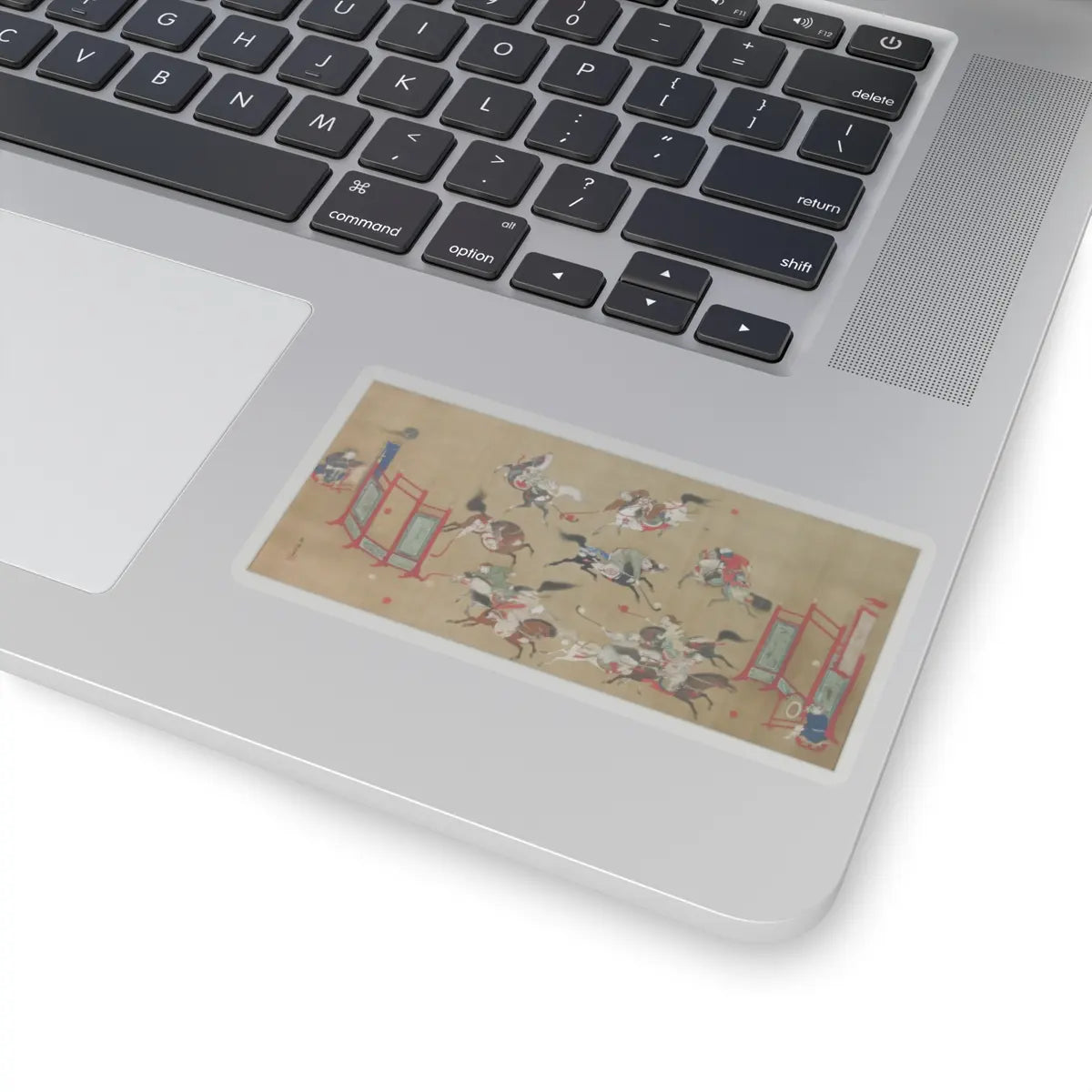Kano Eisen'in Furunobu 狩野永川院古 - Tartars Playing Polo - early 18th century v1 - STICKER Vinyl Kiss-Cut Decal