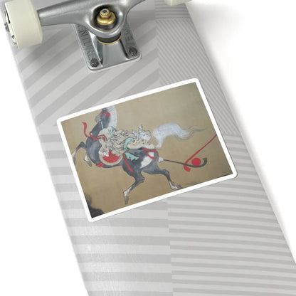 Kano Eisen'in Furunobu 狩野永川院古 - Tartars Playing Polo - early 18th century v3 - STICKER Vinyl Kiss-Cut Decal