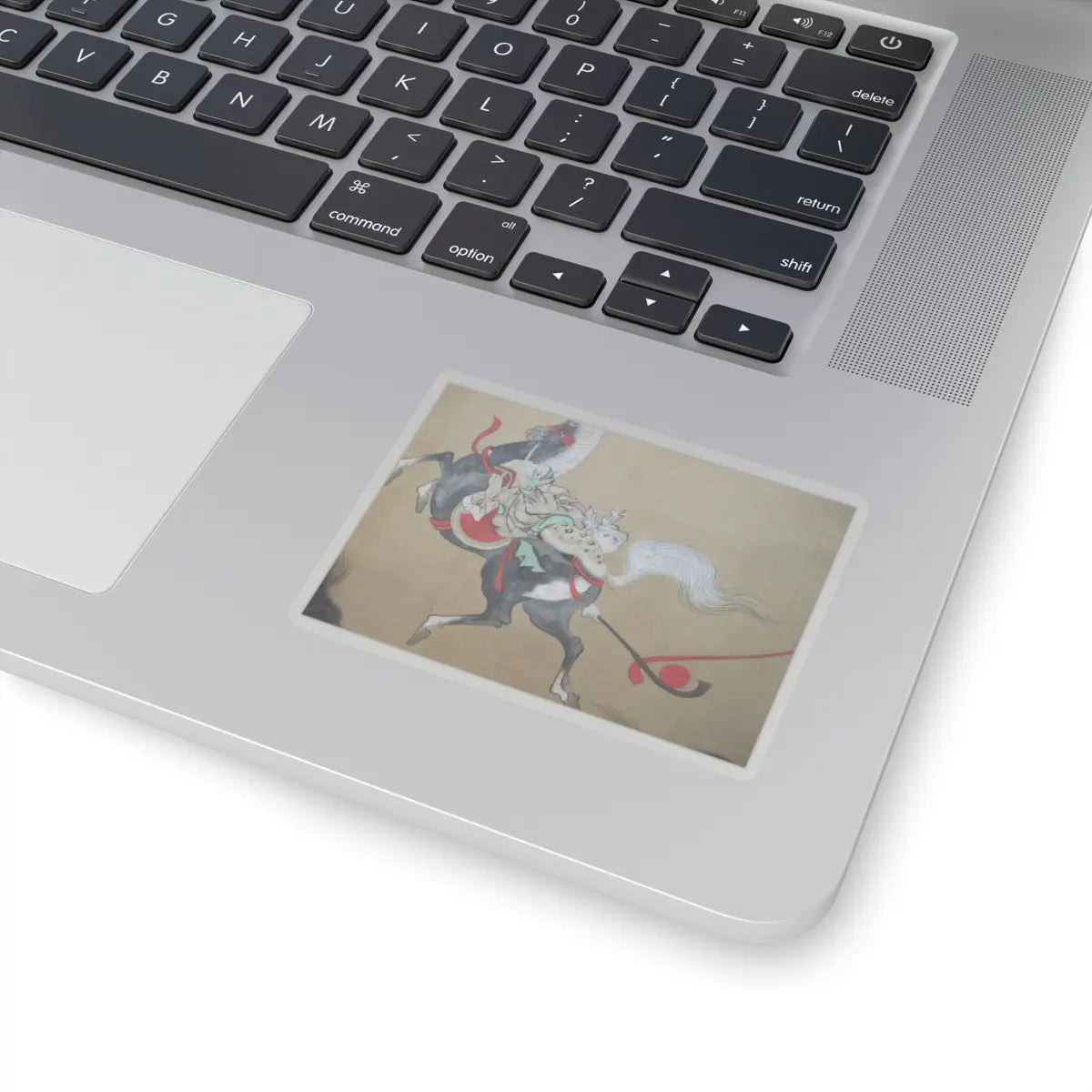 Kano Eisen'in Furunobu 狩野永川院古 - Tartars Playing Polo - early 18th century v3 - STICKER Vinyl Kiss-Cut Decal