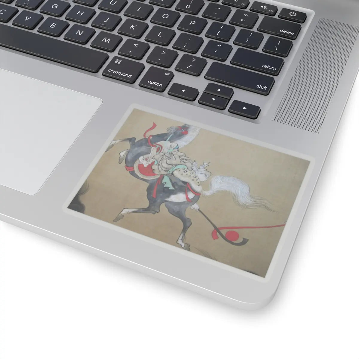 Kano Eisen'in Furunobu 狩野永川院古 - Tartars Playing Polo - early 18th century v3 - STICKER Vinyl Kiss-Cut Decal