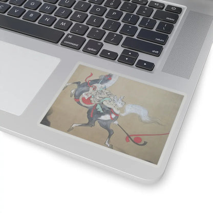 Kano Eisen'in Furunobu 狩野永川院古 - Tartars Playing Polo - early 18th century v3 - STICKER Vinyl Kiss-Cut Decal