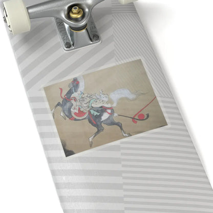 Kano Eisen'in Furunobu 狩野永川院古 - Tartars Playing Polo - early 18th century v3 - STICKER Vinyl Kiss-Cut Decal