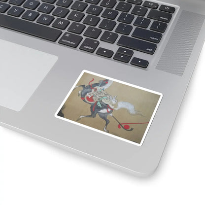 Kano Eisen'in Furunobu 狩野永川院古 - Tartars Playing Polo - early 18th century v3 - STICKER Vinyl Kiss-Cut Decal