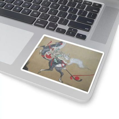 Kano Eisen'in Furunobu 狩野永川院古 - Tartars Playing Polo - early 18th century v3 - STICKER Vinyl Kiss-Cut Decal