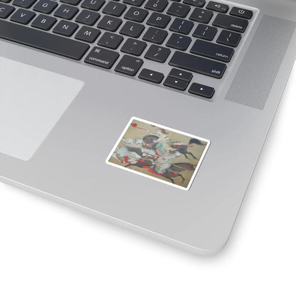 Kano Eisen'in Furunobu 狩野永川院古 - Tartars Playing Polo - early 18th century v4 - STICKER Vinyl Kiss-Cut Decal