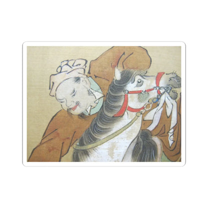 Kano Eisen'in Furunobu 狩野永川院古 - Tartars Playing Polo - early 18th century v5 - STICKER Vinyl Kiss-Cut Decal