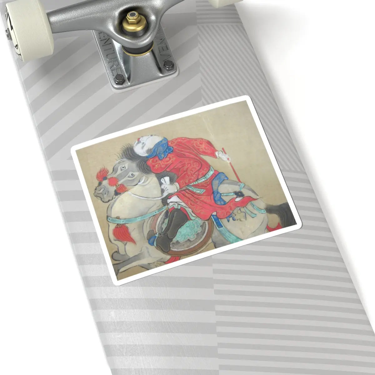 Kano Eisen'in Furunobu 狩野永川院古 - Tartars Playing Polo - early 18th century v6 - STICKER Vinyl Kiss-Cut Decal