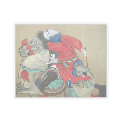 Kano Eisen'in Furunobu 狩野永川院古 - Tartars Playing Polo - early 18th century v6 - STICKER Vinyl Kiss-Cut Decal