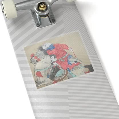 Kano Eisen'in Furunobu 狩野永川院古 - Tartars Playing Polo - early 18th century v6 - STICKER Vinyl Kiss-Cut Decal