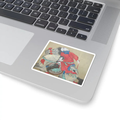 Kano Eisen'in Furunobu 狩野永川院古 - Tartars Playing Polo - early 18th century v6 - STICKER Vinyl Kiss-Cut Decal