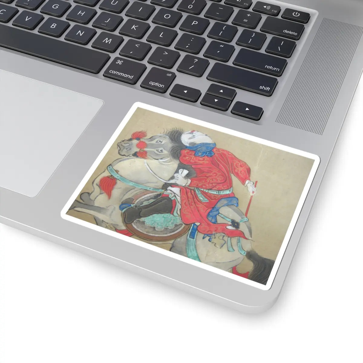 Kano Eisen'in Furunobu 狩野永川院古 - Tartars Playing Polo - early 18th century v6 - STICKER Vinyl Kiss-Cut Decal