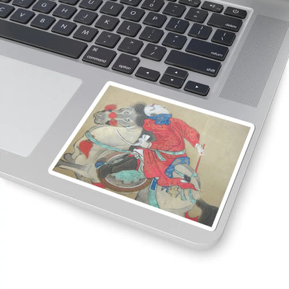 Kano Eisen'in Furunobu 狩野永川院古 - Tartars Playing Polo - early 18th century v6 - STICKER Vinyl Kiss-Cut Decal