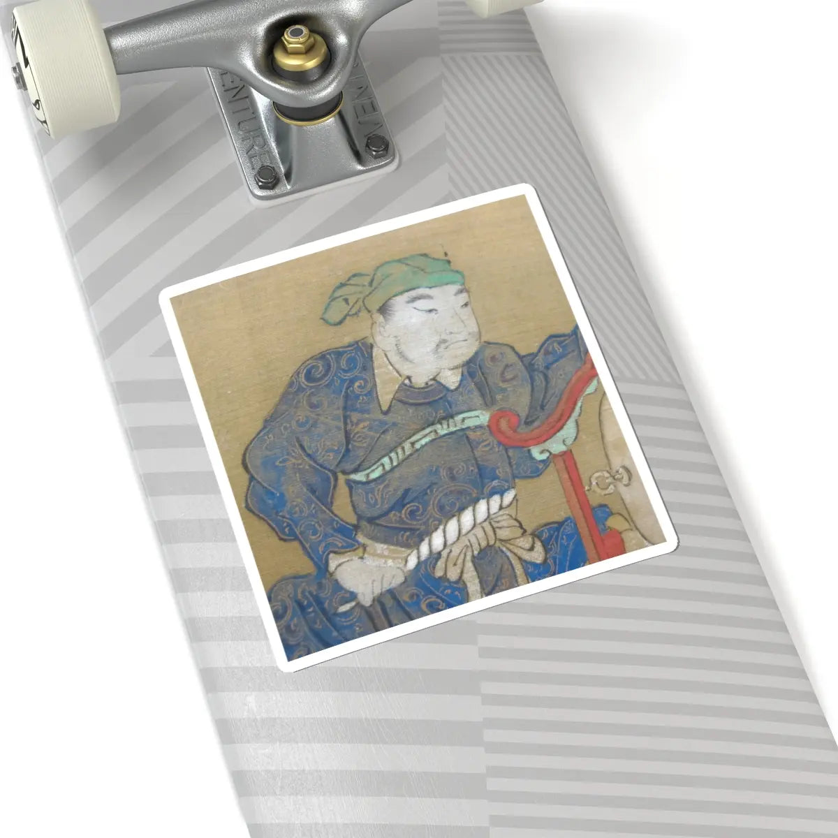 Kano Eisen'in Furunobu 狩野永川院古 - Tartars Playing Polo - early 18th century v7 - STICKER Vinyl Kiss-Cut Decal