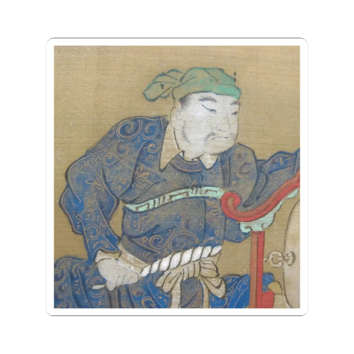 Kano Eisen'in Furunobu 狩野永川院古 - Tartars Playing Polo - early 18th century v7 - STICKER Vinyl Kiss-Cut Decal