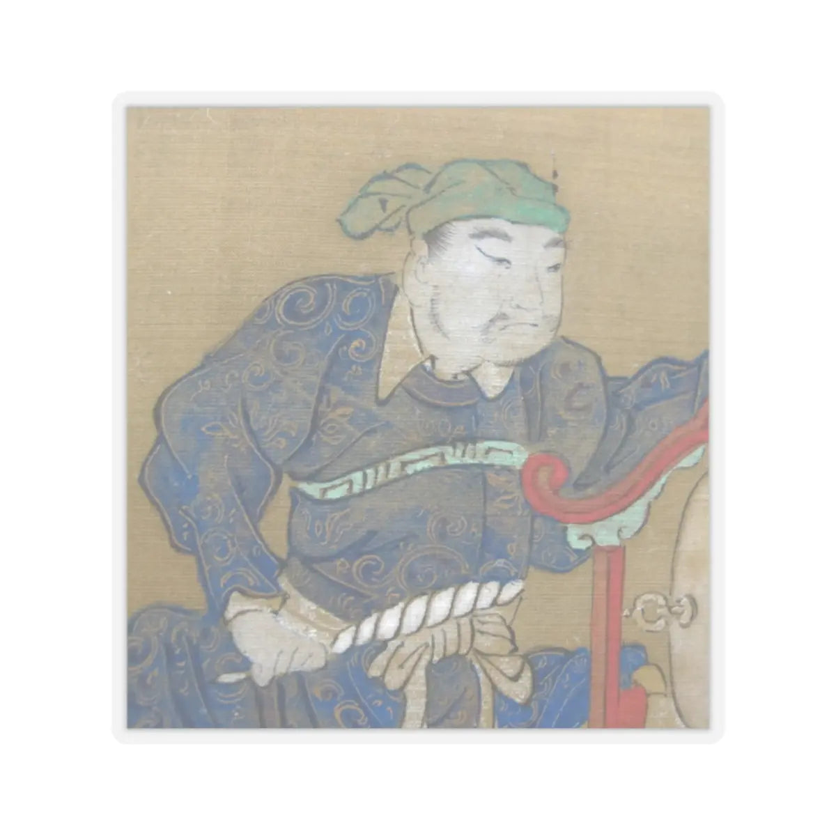 Kano Eisen'in Furunobu 狩野永川院古 - Tartars Playing Polo - early 18th century v7 - STICKER Vinyl Kiss-Cut Decal