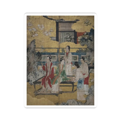 Kano Eitoku - Chinese Women in a Palace Garden - late 16th century v1 - STICKER Vinyl Kiss-Cut Decal