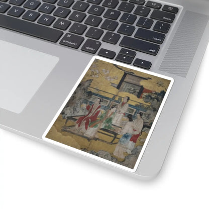 Kano Eitoku - Chinese Women in a Palace Garden - late 16th century v1 - STICKER Vinyl Kiss-Cut Decal