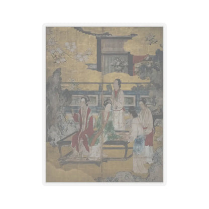 Kano Eitoku - Chinese Women in a Palace Garden - late 16th century v1 - STICKER Vinyl Kiss-Cut Decal