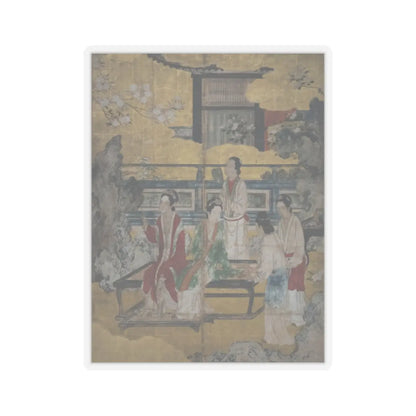 Kano Eitoku - Chinese Women in a Palace Garden - late 16th century v1 - STICKER Vinyl Kiss-Cut Decal