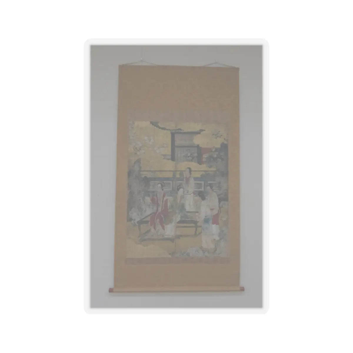 Kano Eitoku - Chinese Women in a Palace Garden - late 16th century v2 - STICKER Vinyl Kiss-Cut Decal