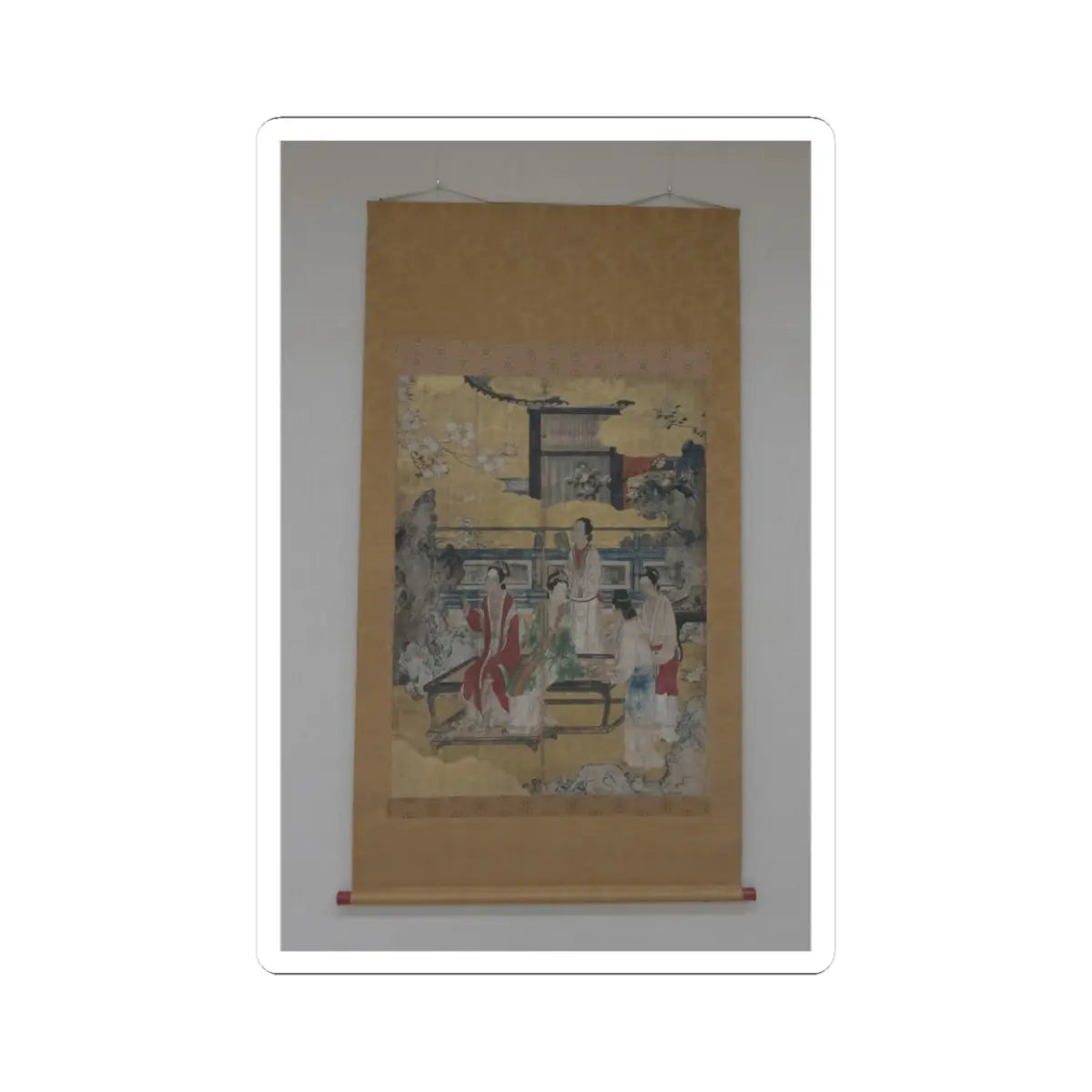Kano Eitoku - Chinese Women in a Palace Garden - late 16th century v2 - STICKER Vinyl Kiss-Cut Decal