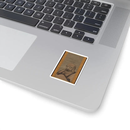 Kano Masanobu 狩野正信 - Bodhidharma in Red Robes - late 15th century v1 - STICKER Vinyl Kiss-Cut Decal