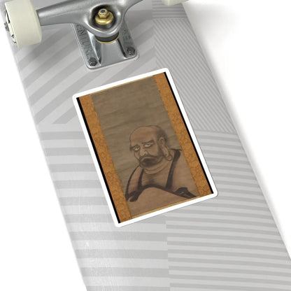 Kano Masanobu 狩野正信 - Bodhidharma in Red Robes - late 15th century v1 - STICKER Vinyl Kiss-Cut Decal