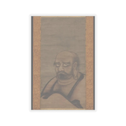 Kano Masanobu 狩野正信 - Bodhidharma in Red Robes - late 15th century v1 - STICKER Vinyl Kiss-Cut Decal